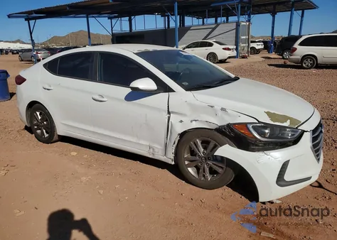 2018 Hyundai Elantra Sel z USA, uszkodzony, nr VIN 5NPD84LF2JH282342